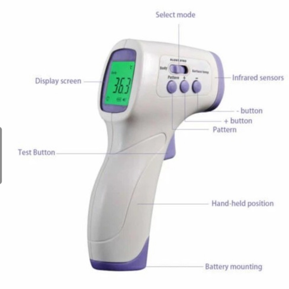 Medical Grade, No Touch Infrared Thermometer for Body & Liquids.NIB